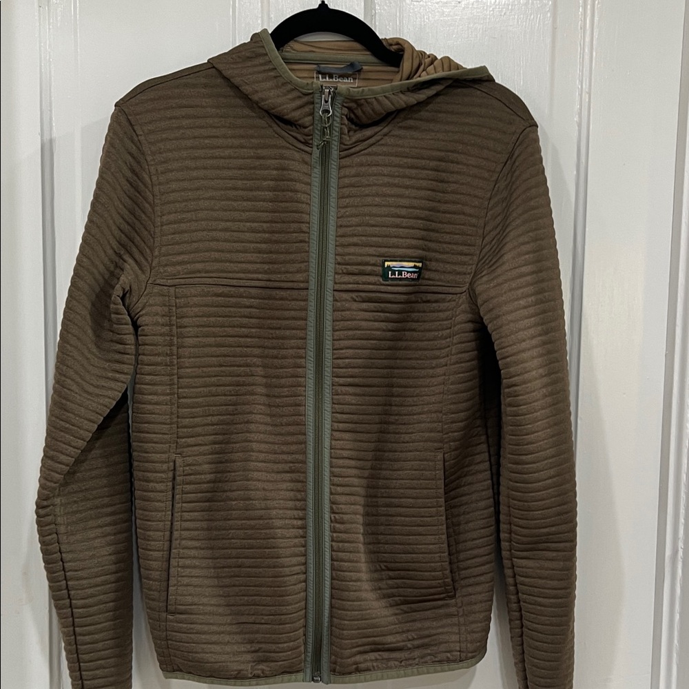 L.L. Bean Men’s Olive Ribbed  Jacket